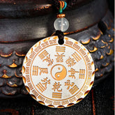 Mountain Ghost Coin Round Pendant - Symbol of Protection